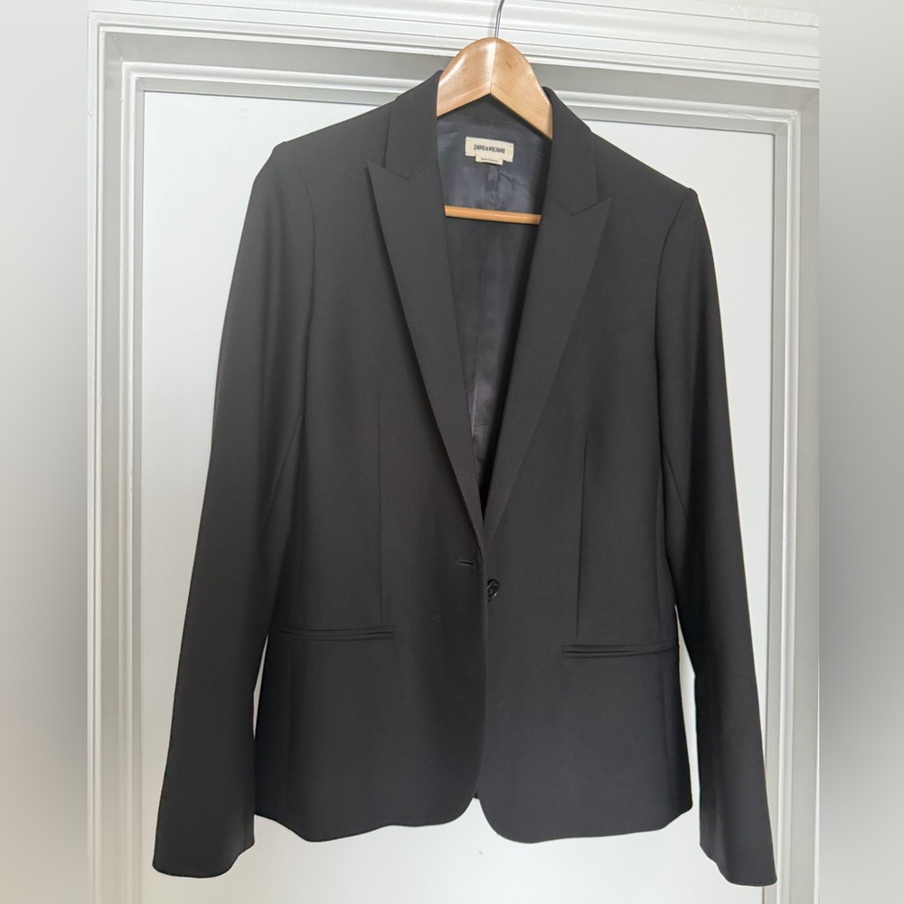 Zadig & Voltaire Vedy Woman Skull Black Blazer M